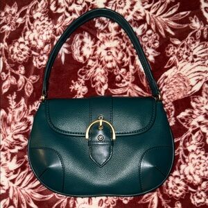 Elegant Green Leather Handbag